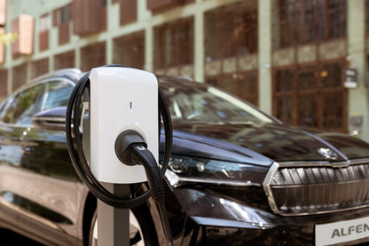 Alfen Eve Single S-line | 11 kW Laadstation | Socket of Vaste Kabel | Wit - BlackCharge Socket / Wit / Incl. Kabel 5M