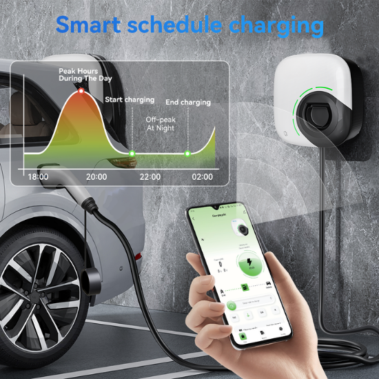 Socket EV Laadstation 7kW, 11kW of 22kW