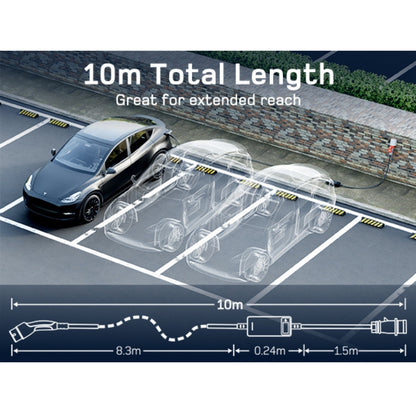 dé® 11kW Mobiele EV Thuislader – Type 2 | 7m–25m | Incl. CEE–Schuko verloop & kabelhouder
